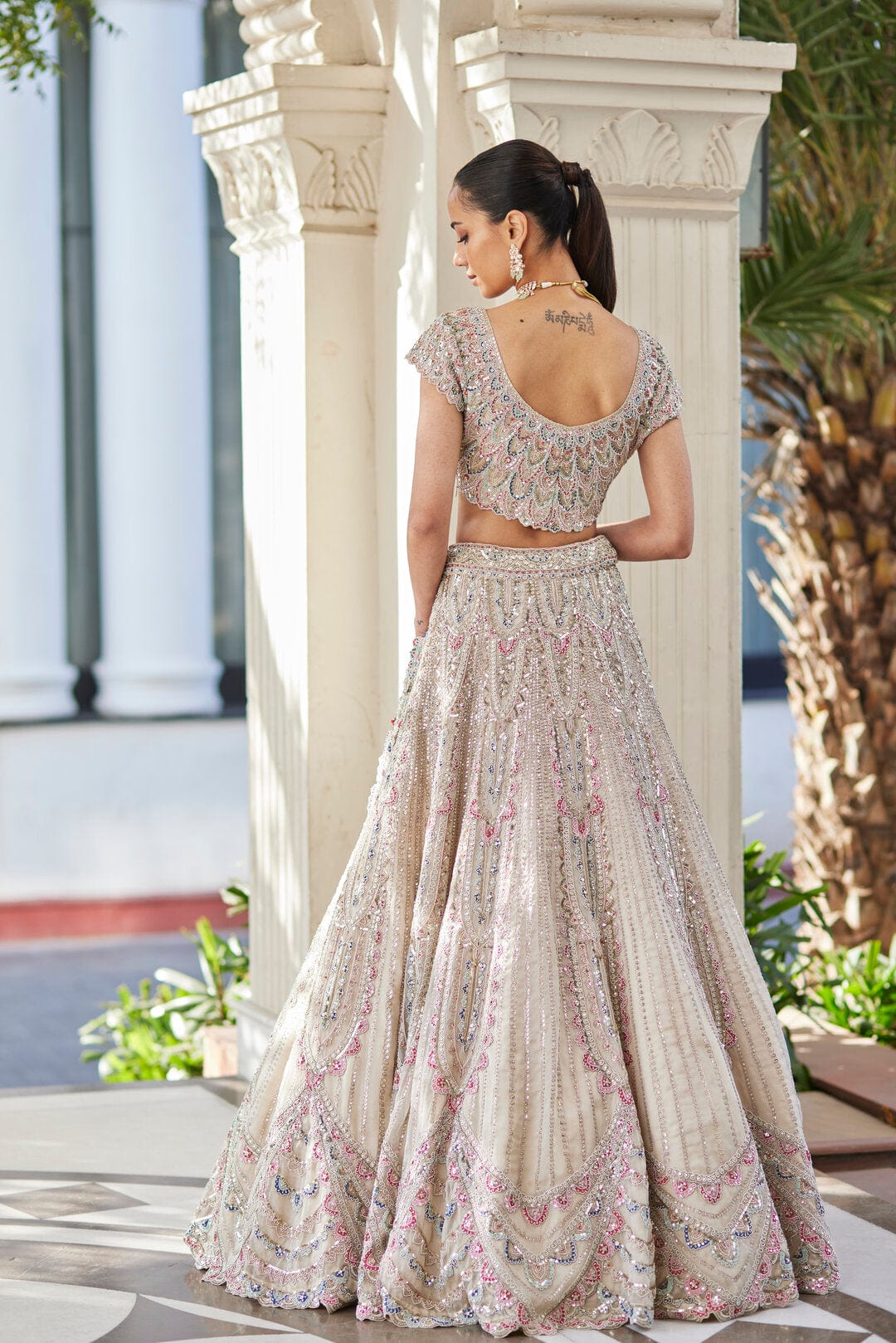 Pearl Embroidered Lehenga