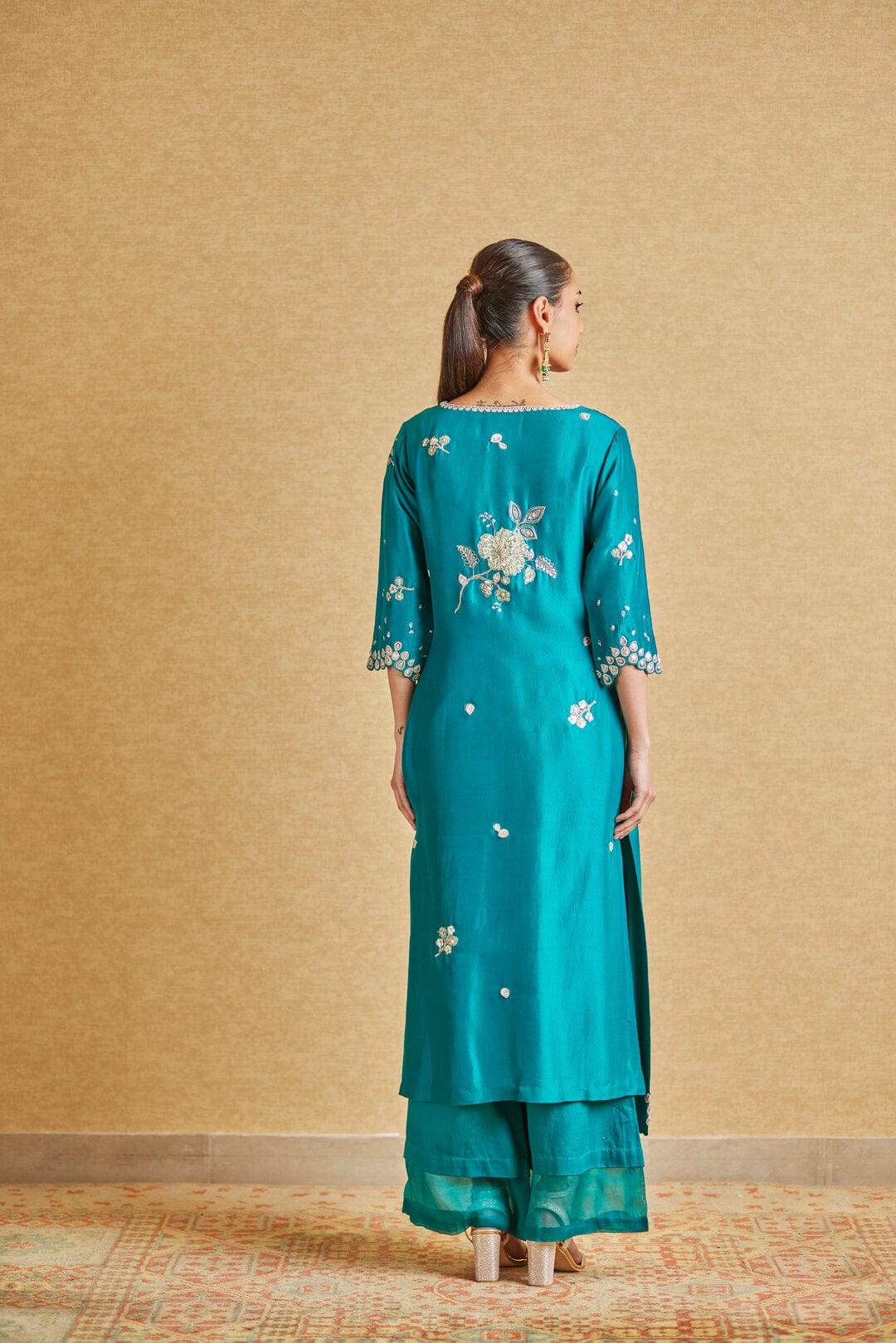 Emerald Green Straight Kurta