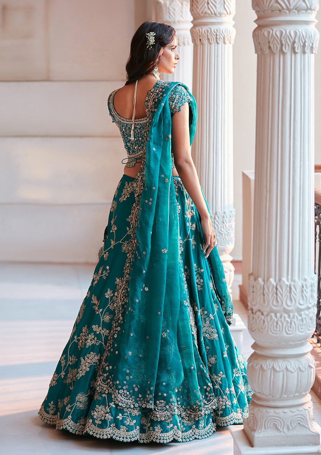 Firoza Embroidered Lehenga Set with Belt