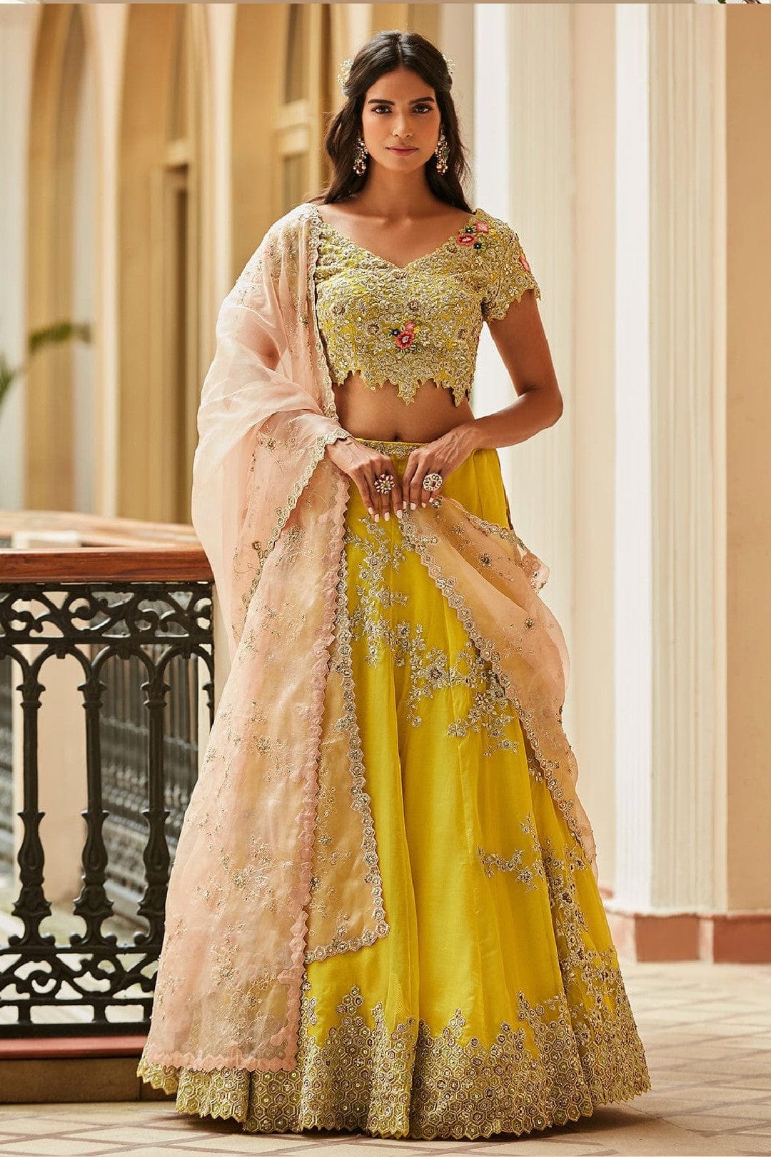 Nargis Embroidered Lehenga with Dupatta