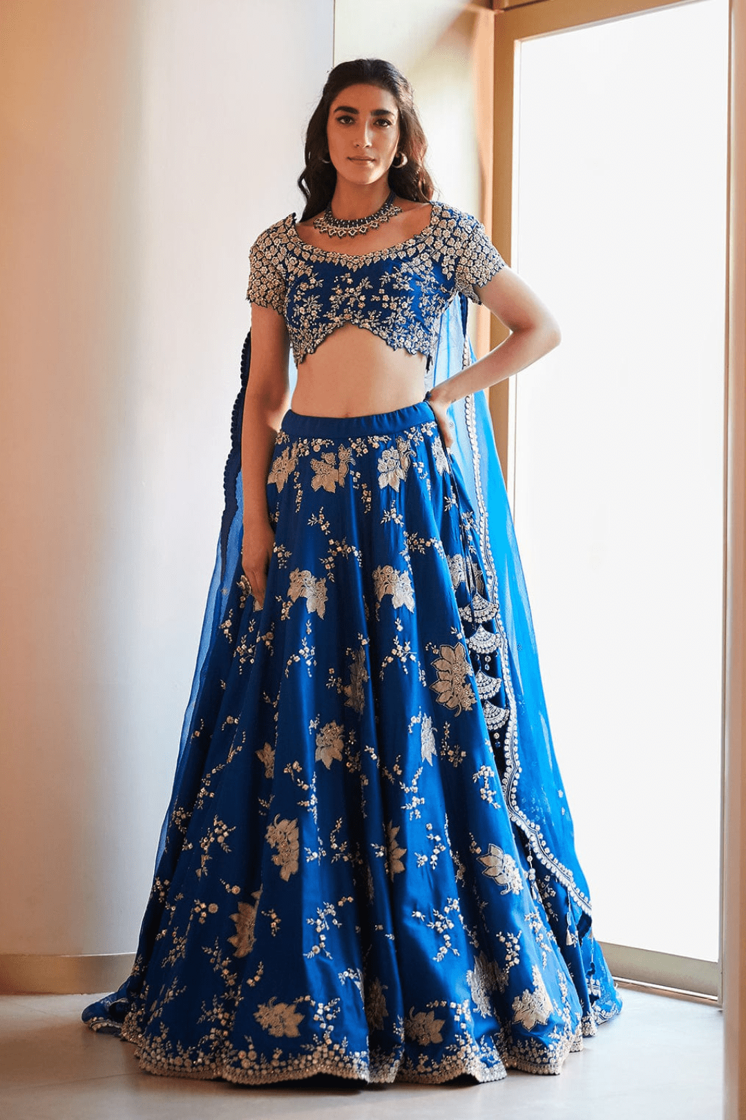 Leher Embroidered Lehenga Set