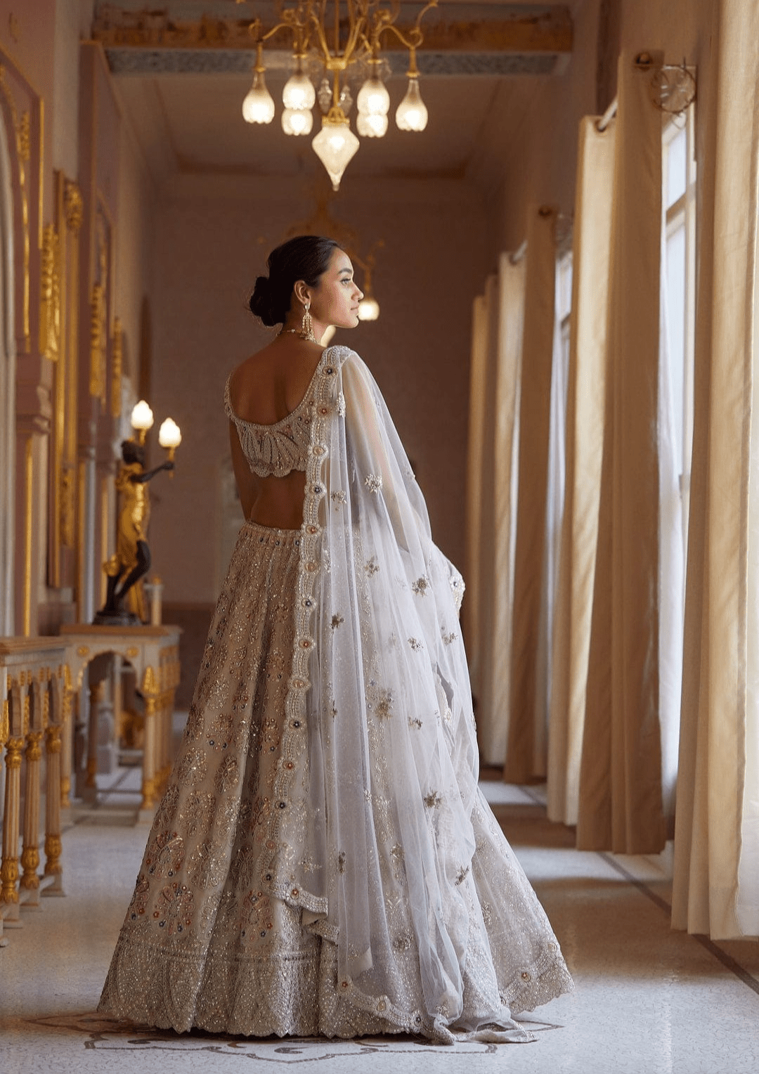 Pearl Embroidered Lehenga